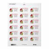 Nieuw adres Gingerbrood House Label (Full Sheet)