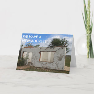 Nieuw adres Grappig dat we verhuisd zijn Aankondiging