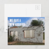 Nieuw adres Grappig dat we verhuisd zijn Aankondigingskaart (Voorkant / Achterkant)