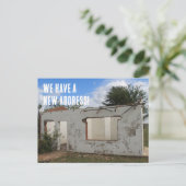 Nieuw adres Grappig dat we verhuisd zijn Aankondigingskaart (Staand voorkant)