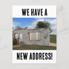 Nieuw adres Grappig dat we verhuisd zijn Briefkaart