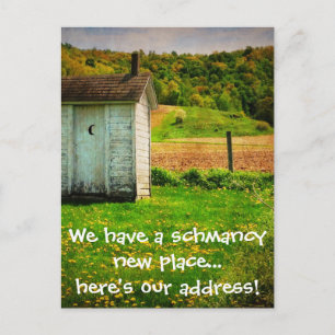 Nieuw adres Grappig dat we verhuisden Aankondigingskaart