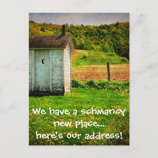 Nieuw adres Grappig dat we verhuisden Aankondigingskaart (Voorkant)