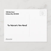 Nieuw adres Grappig dat we verhuisden Aankondigingskaart (Achterkant)