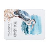 Nieuw adres: Great Blue Heron Waterfront Magneet (Horizontaal)