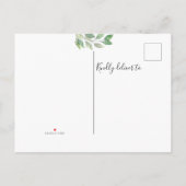 Nieuw adres Greenery Moving Aankondiging Briefkaar (Achterkant)