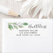 Nieuw adres Groen Retouradres Etiket (Insitu)