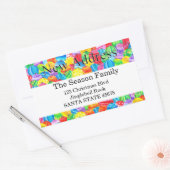 Nieuw Adres handgeschilderde waterverf sticker (Envelop)