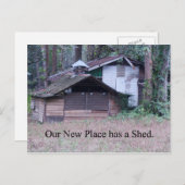 Nieuw adres heeft een grappige adreswijziging vero aankondigingskaart (Voorkant / Achterkant)