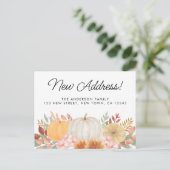 Nieuw adres Herfst bewegende aankondiging Briefkaa (Staand voorkant)