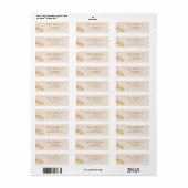 Nieuw Adres Herfstbladeren Retouradres Etiket (Full Sheet)