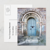 Nieuw adres Home of Business Postcard Aankondigingskaart (Voorkant / Achterkant)