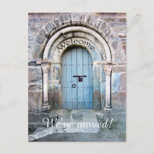 Nieuw adres Home of Business Postcard Aankondigingskaart (Voorkant)