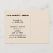 Nieuw adres Home of Business Postcard Aankondigingskaart (Achterkant)