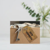 Nieuw adres Home of Business Postcard Aankondigingskaart (Staand voorkant)