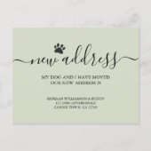 Nieuw Adres Hond Verhuizing Aankondigingskaart (Voorkant)