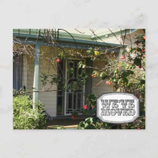 Nieuw adres Huis huis Foto Briefkaart (Voorkant)