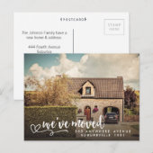 Nieuw adres Huis huis Foto Briefkaart (Voorkant / Achterkant)