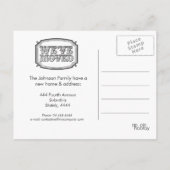 Nieuw adres Huis huis Foto Briefkaart (Achterkant)