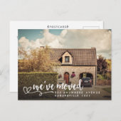 Nieuw adres Huis huis Foto Briefkaart (Voorkant / Achterkant)