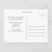 Nieuw adres Huis huis Foto Briefkaart (Achterkant)