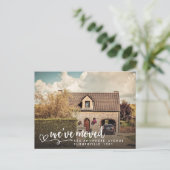 Nieuw adres Huis huis Foto Briefkaart (Staand voorkant)