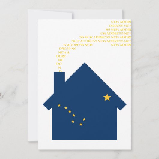 nieuw adres in Alaska Aankondiging (Voorkant)