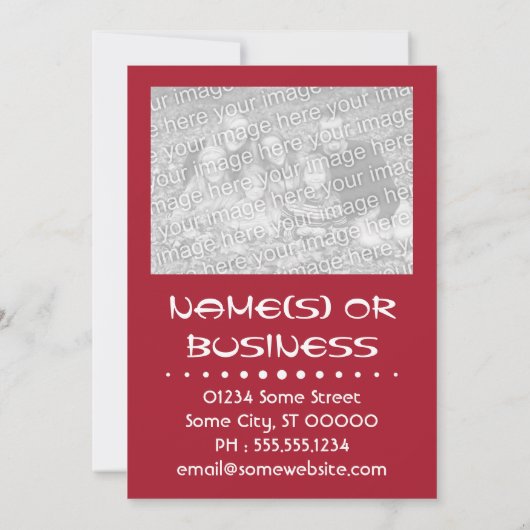 nieuw adres in californië aankondiging (Achterkant)