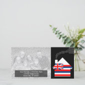 nieuw adres in hawaï aankondiging (Staand voorkant)