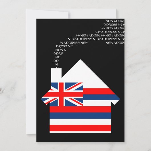 nieuw adres in hawaï aankondiging (Voorkant)