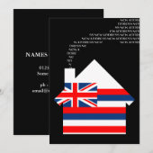 nieuw adres in hawaï aankondiging (Voorkant / Achterkant)