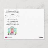 Nieuw adres kerst home briefkaart (Achterkant)