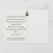 Nieuw adres Kerstfeestdag Lantern Briefkaart (Achterkant)