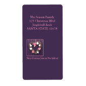 Nieuw adres Kerstkrans op de deur Etiket (Voorkant)