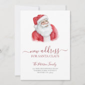 Nieuw adres kerstvakantie aankondiging (Voorkant)