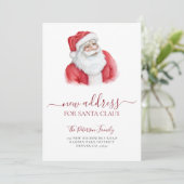 Nieuw adres kerstvakantie aankondiging (Staand voorkant)