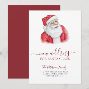 Nieuw adres kerstvakantie aankondiging