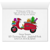 Nieuw adres Klassieke kerstscooter (Binenzijde Horizontaal (Onderkant))