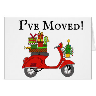 Nieuw adres Klassieke kerstscooter