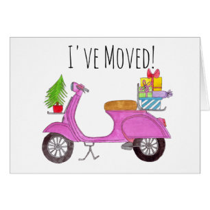 Nieuw adres Klassieke kerstscooter