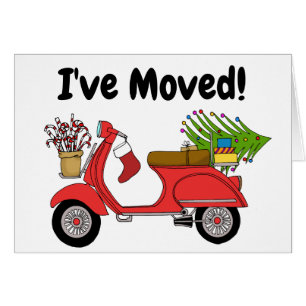 Nieuw adres Klassieke kerstscooter