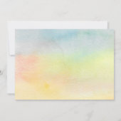 Nieuw adres Kleurrijke mededeling over zonnebloeme Aankondiging (Achterkant)