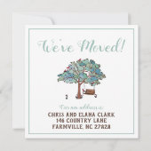 Nieuw adres land Zaaien en roodvogels Aankondiging (Achterkant)