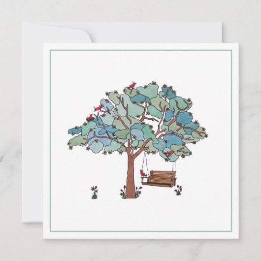 Nieuw adres land Zaaien en roodvogels Aankondiging (Voorkant)