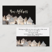 Nieuw Adres  Lichtjes Kersthuizen Informatiekaartje (Voorkant / Achterkant)