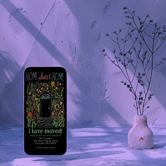 Nieuw Adres Lieve Tuindeur Boomvrij Kaartje Save The Date