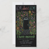 Nieuw Adres Lieve Tuindeur Boomvrij Kaartje Save The Date (Voorkant)