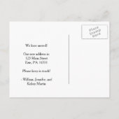 Nieuw Adres met Uw Tekst van de Foto en van de Sch Aankondigingskaart (Achterkant)