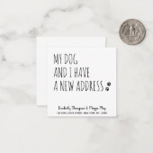 Nieuw adres Mijn hond en ik Bewegende Aankondiging (Voorkant / Achterkant in situ)