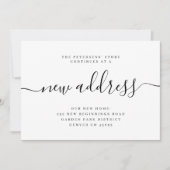 Nieuw adres modern dat we in beweging zijn aankondiging (Voorkant)